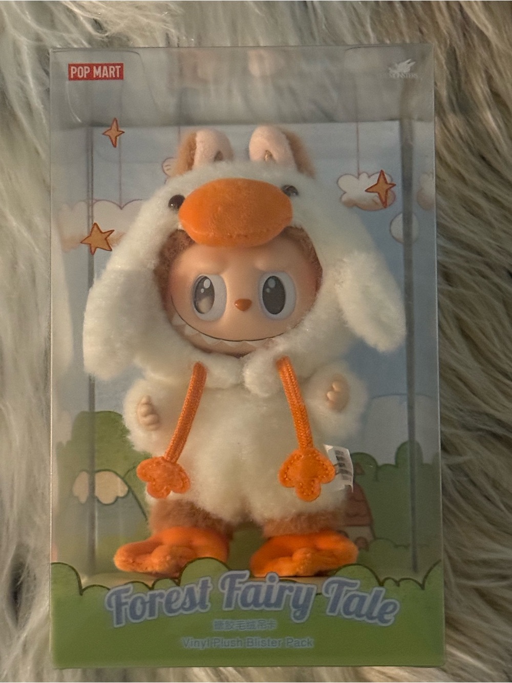 POP MART Forest Fairy Tale Plush Doll in White & Orange